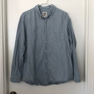 Long sleeved striped dress shirt